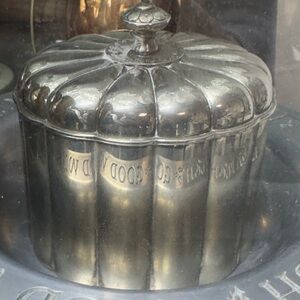 Vintage Godinger Silver plate Trinket Box Decorative Canister